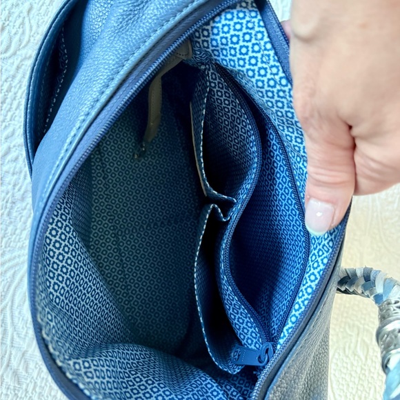 Brighton Barbados Ziptop Hobo Canyon Blue Women’s Bag - Picture 6 of 11